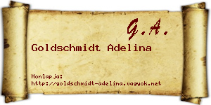 Goldschmidt Adelina névjegykártya